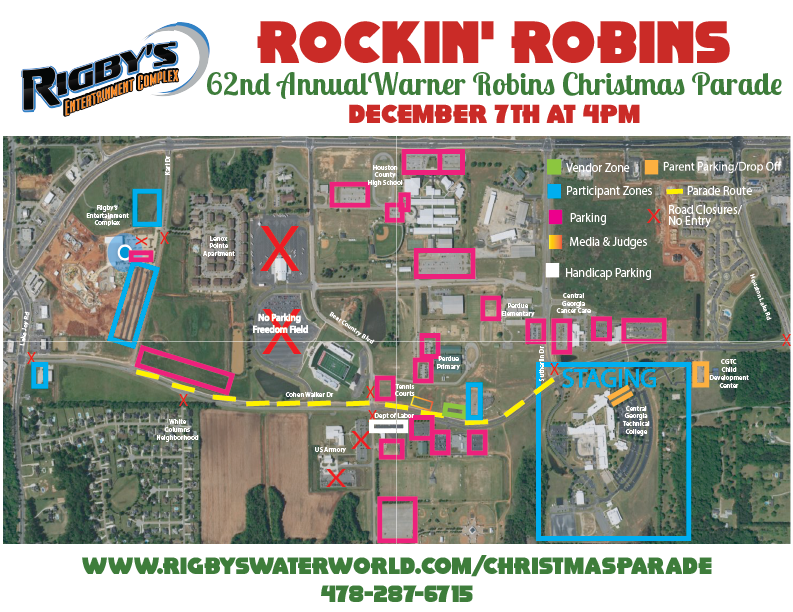 2019 Christmas Parade Map (8.5×11)